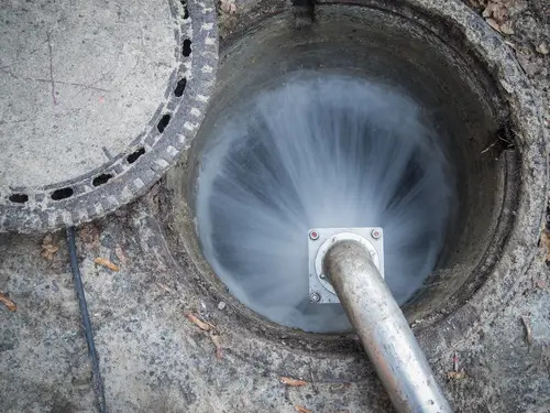 High-Pressure Hydro-Flushing Main Line Cleaning