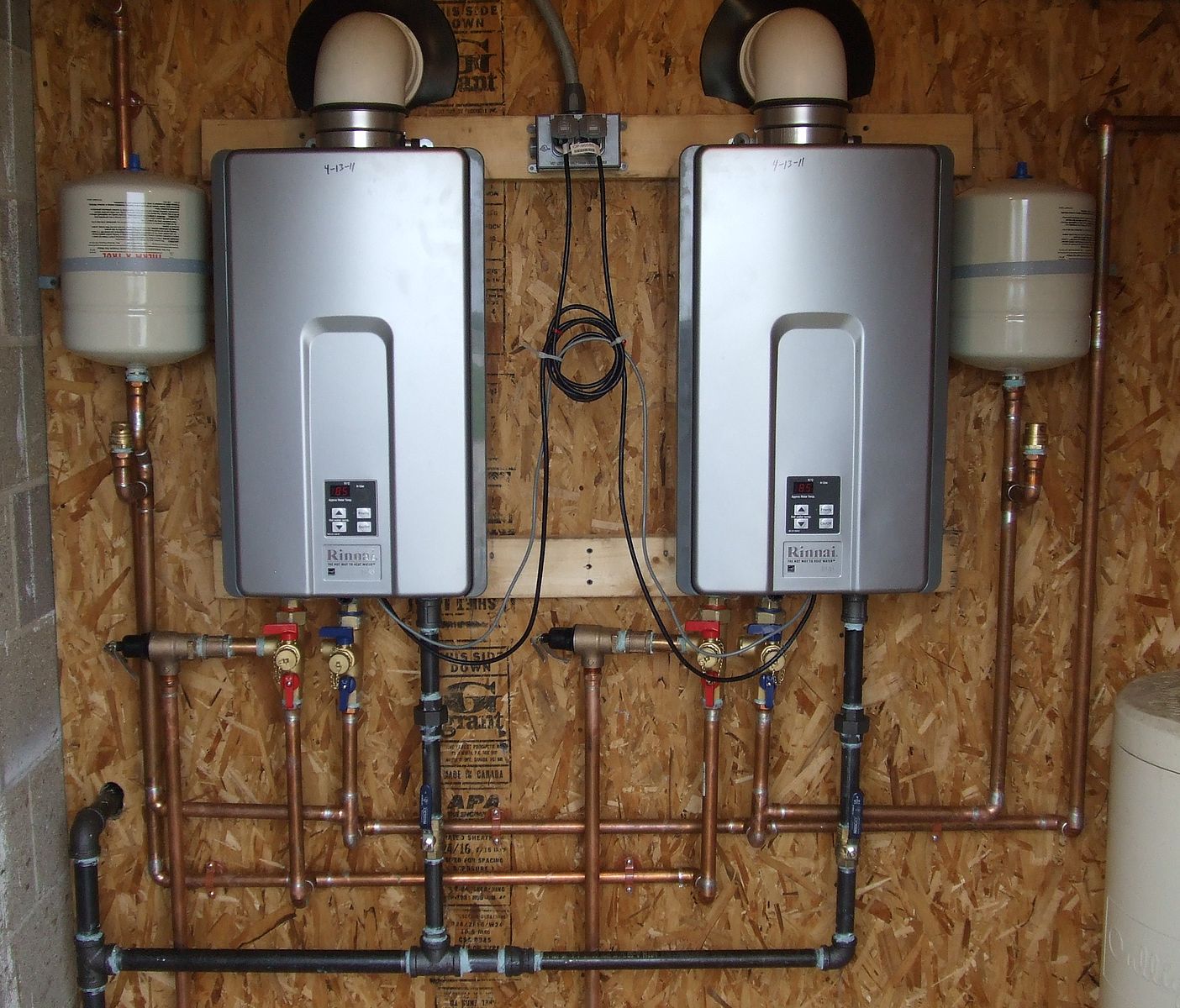 Rinnai Tankless Water Heater System Installation